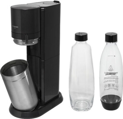 SodaStream Soda Maker DUO black Schwarz QC incl 1 Glas- Glas & 1 PET-Bottle PETBottle (1016812411)