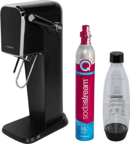 SodaStream Soda Maker DUO black Schwarz QC incl 1 Glas- Glas & 1 PET-Bottle PETBottle (1016812411)