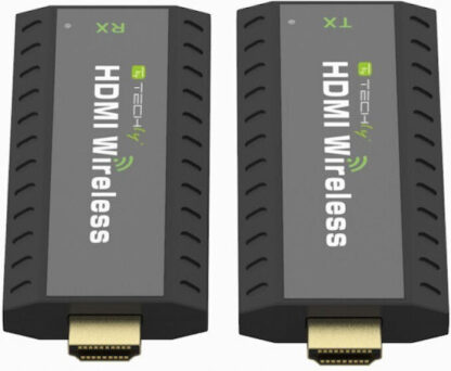 Techly IDATA HDMI-WL53 AV extender AV transmitter & receiver Black