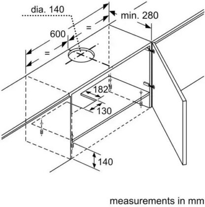 Bosch Συρόμενος Απορροφητήρας 60cm Inox Κωδικός: DFT63AC50