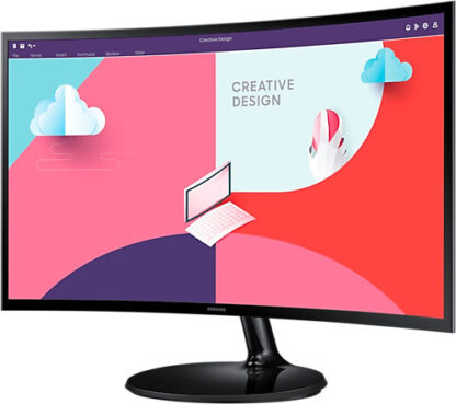 Samsung S24C360EAU VA Curved Monitor 24" FHD 1920x1080 με Χρόνο Απόκρισης 4ms GTG