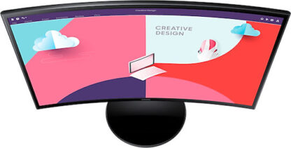 Samsung S24C360EAU VA Curved Monitor 24" FHD 1920x1080 με Χρόνο Απόκρισης 4ms GTG