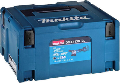 Makita Τροχός 125mm Μπαταρίας Brushless με Ρύθμιση Στροφών 3x5Ah Κωδικός: DGA513RT3J