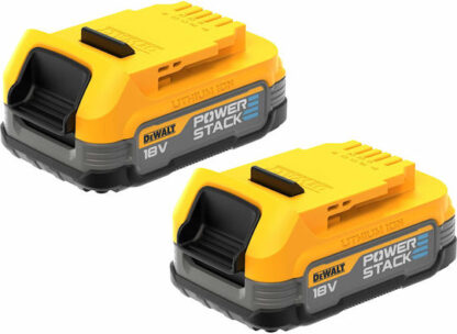 Dewalt Σετ 2 Μπαταριών Εργαλείου Λιθίου 18V με Χωρητικότητα 1.7Ah Κωδικός: DCBP034E2