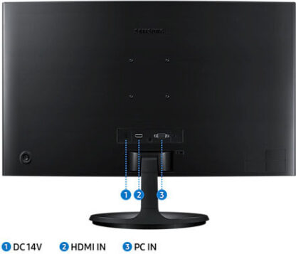 Samsung S24C360EAU VA Curved Monitor 24" FHD 1920x1080 με Χρόνο Απόκρισης 4ms GTG