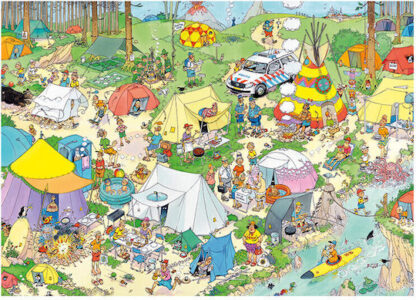 Puzzle Camping in the Forest Jan Van Haasteren 2D 1000 Κομμάτια Κωδικός: 19086