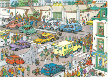 Puzzle Jumbo Goes Shopping Jan Van Haasteren 2D 1000 Κομμάτια Κωδικός: 20028