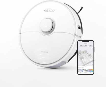 Roborock S8 Σκούπα Ρομπότ για Σκούπισμα & Σφουγγάρισμα με Χαρτογράφηση και Wi-Fi Λευκή