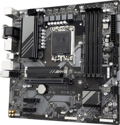 GIGABYTE B760M DS3H Motherboard - Supports Intel Core 14th Gen CPUs  6+2+1 Phases Digital VRM  up to 7600MHz DDR5 (OC)  2xPCIe 4.0 M.2  2.5GbE LAN  USB 3.2 Gen