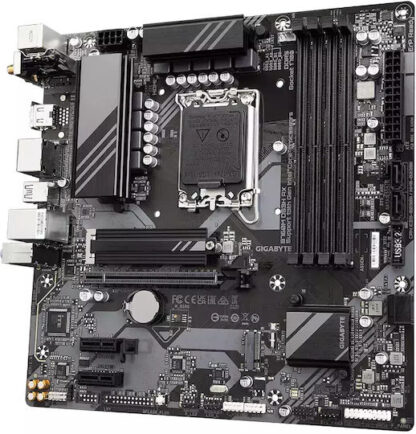 GIGABYTE B760M DS3H AX Motherboard - Supports Intel Core 14th Gen CPUs  6+2+1 Phases Digital VRM  up to 7600MHz DDR5 (OC)  2xPCIe 4.0 M.2  Wi-Fi 6E  2.5GbE LAN  USB 3.2 Gen 2