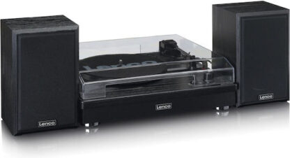 Lenco LS-101 Πικάπ με Προενίσχυση και Ενσωματωμένα Ηχεία Μαύρο