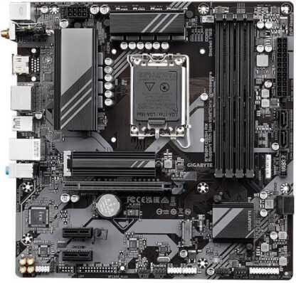 GIGABYTE B760M DS3H AX Motherboard - Supports Intel Core 14th Gen CPUs  6+2+1 Phases Digital VRM  up to 7600MHz DDR5 (OC)  2xPCIe 4.0 M.2  Wi-Fi 6E  2.5GbE LAN  USB 3.2 Gen 2