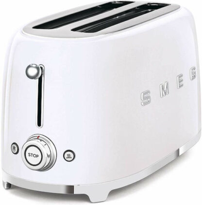 Smeg Φρυγανιέρα 2 Θέσεων 1500W Λευκή Κωδικός: TSF02WHEU