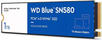 Western Digital Blue SN580 SSD 1TB M.2 NVMe PCI Express 4.0 Κωδικός: WDS100T3B0E