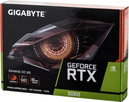 Gigabyte GeForce RTX 3060 rev. 2.0 8GB GDDR6 Gaming OC Κάρτα Γραφικών Κωδικός: GV-N3060GAMING OC-8GD