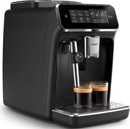 Philips Series 3300 Αυτόματη Μηχανή Espresso 1500W Πίεσης 15bar με Μύλο Άλεσης Μαύρη