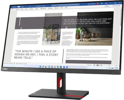 Lenovo ThinkVision S27i-30 IPS Monitor 27" FHD 1920x1080 με Χρόνο Απόκρισης 6ms GTG