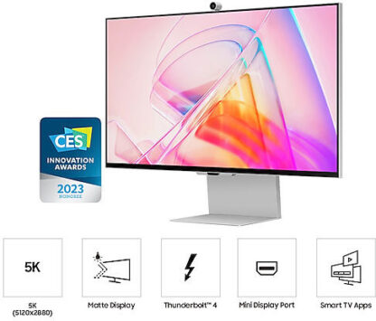 Samsung ViewFinity S9 S90PC IPS HDR Smart Monitor 27" 5120x2880 με Χρόνο Απόκρισης 5ms GTG