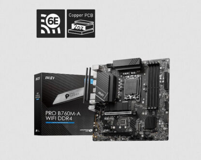 MSI Pro B760M-A WIFI DDR4 Motherboard Micro ATX με Intel 1700 Socket
