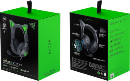 Razer Headset Kraken Kitty V2 Black Schwarz (RZ04-04730100-R3M1) (RZ0404730100R3M1)