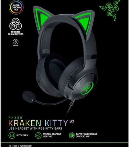 Razer Headset Kraken Kitty V2 Black Schwarz (RZ04-04730100-R3M1) (RZ0404730100R3M1)