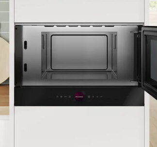 Bosch Εντοιχιζόμενος Φούρνος Μικροκυμάτων 21lt Μαύρος Κωδικός: BFR7221B1