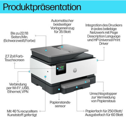 HP PRO 9120B Έγχρωμο Πολυμηχάνημα Inkjet με WiFi και Mobile Print