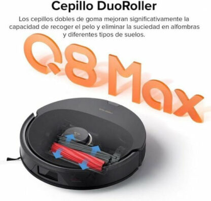 Roborock Q8 Max Σκούπα Ρομπότ για Σκούπισμα & Σφουγγάρισμα με Χαρτογράφηση και Wi-Fi Μαύρη