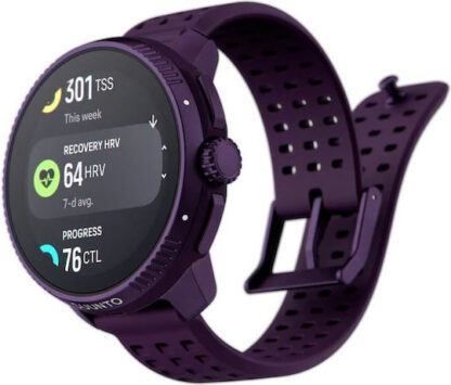 Suunto Race Titanium 49mm Αδιάβροχο Smartwatch με SIM και Παλμογράφο (Amethyst)