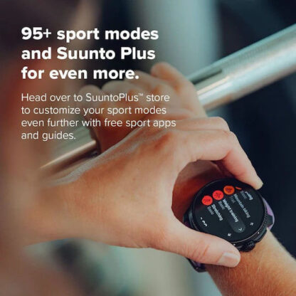 Suunto Race Titanium 49mm Αδιάβροχο Smartwatch με SIM και Παλμογράφο (Amethyst)