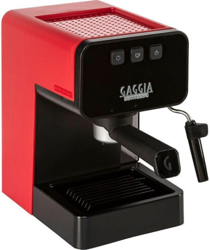 Gaggia Style Μηχανή Espresso 1900W Πίεσης 15bar Κόκκινη