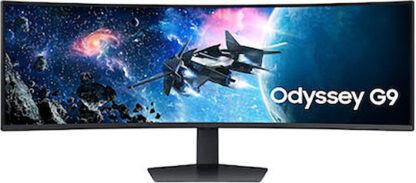 Samsung Odyssey G9 G95C Ultrawide VA Curved Gaming Monitor 49" 5120x1440 240Hz με Χρόνο Απόκρισης 1ms GTG
