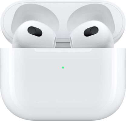 Apple AirPods (3rd generation) with Lightning Charging Case Earbud Bluetooth Handsfree Ακουστικά με Αντοχή στον Ιδρώτα και Θήκη Φόρτισης Λευκά