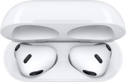 Apple AirPods (3rd generation) with Lightning Charging Case Earbud Bluetooth Handsfree Ακουστικά με Αντοχή στον Ιδρώτα και Θήκη Φόρτισης Λευκά