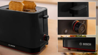 Bosch MyMoment Φρυγανιέρα 2 Θέσεων 950W Μαύρη Κωδικός: TAT3M123