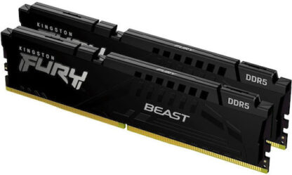 Kingston FURY Beast 32GB DDR5 RAM με 2 Modules (2x16GB) και Ταχύτητα 6000 για Desktop Κωδικός: KF560C30BBEK2-32