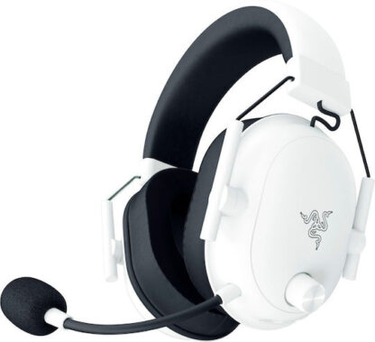 Razer BlackShark V2 HyperSpeed Ασύρματο Over Ear Gaming Headset με σύνδεση Bluetooth / USB Λευκό