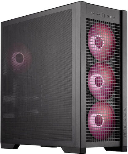 Asus TUF Gaming GT302 ARGB Midi Tower Κουτί Υπολογιστή με Πλαϊνό Παράθυρο Μαύρο