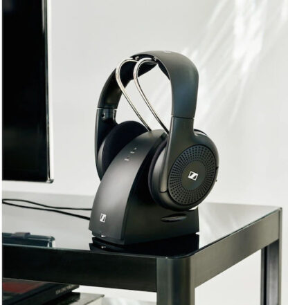 Sennheiser RS 120-W Ασύρματα / Ενσύρματα On Ear Ακουστικά Τηλεόρασης με 20 ώρες Λειτουργίας Μαύρα S07SE00496