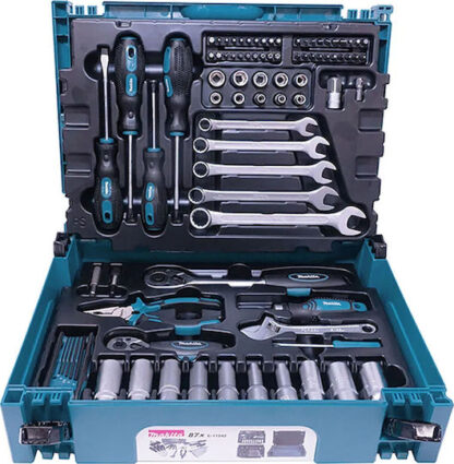 Makita E-11542 Machanic Tool Set 87-prt. in MAKPAC Size 1