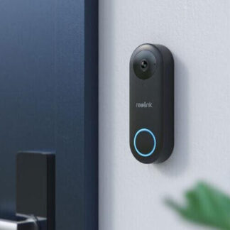 Reolink Κουδούνι Πόρτας Wi-Fi Συμβατό με Alexa Μαύρο Κωδικός: D340W