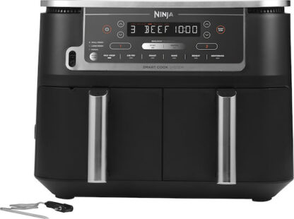 Ninja Foodi MAX Dual Zone Air Fryer με Διπλό Αποσπώμενο Κάδο 9.5lt Μαύρο