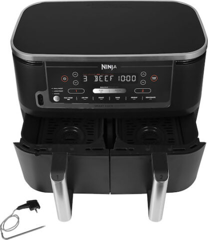 Ninja Foodi MAX Dual Zone Air Fryer με Διπλό Αποσπώμενο Κάδο 9.5lt Μαύρο