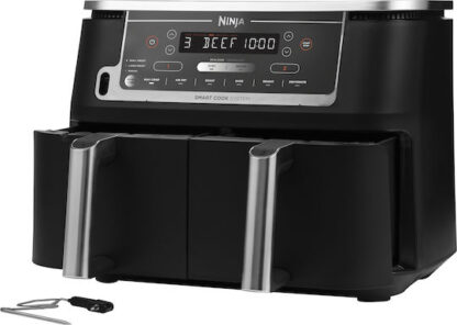 Ninja Foodi MAX Dual Zone Air Fryer με Διπλό Αποσπώμενο Κάδο 9.5lt Μαύρο