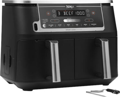 Ninja Foodi MAX Dual Zone Air Fryer με Διπλό Αποσπώμενο Κάδο 9.5lt Μαύρο