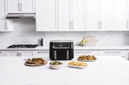 Ninja Foodi MAX Dual Zone Air Fryer με Διπλό Αποσπώμενο Κάδο 9.5lt Μαύρο