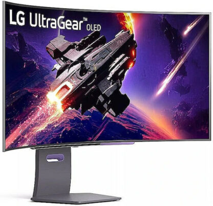 LG UltraGear Ultrawide OLED Curved Gaming Monitor 45" QHD 3440x1440 240Hz με Χρόνο Απόκρισης 0.03ms GTG