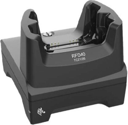 Single-slot charging cradle with USB communication for TC22 / TC27 devices. Power supply (