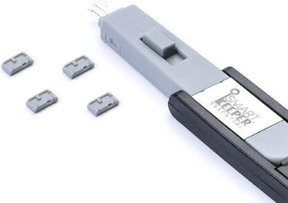 SmartKeeper UL04PKGY 4 x Mini USB B-Port BPort Blockers with 1 x Lock Key Mini Gray SLSART-0113 SLSART0113 (SLSART-0113)