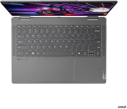 Lenovo Yoga 7 2-in-1 AMD Ryzen™ 7 8840HS Hybrid (2-in-1) 35.6 cm (14 ) Touchscreen WUXGA 16 GB LPDDR5x-SDRAM 512 GB SSD Wi-Fi 6E (802.11ax) Windows 11 Home Grey